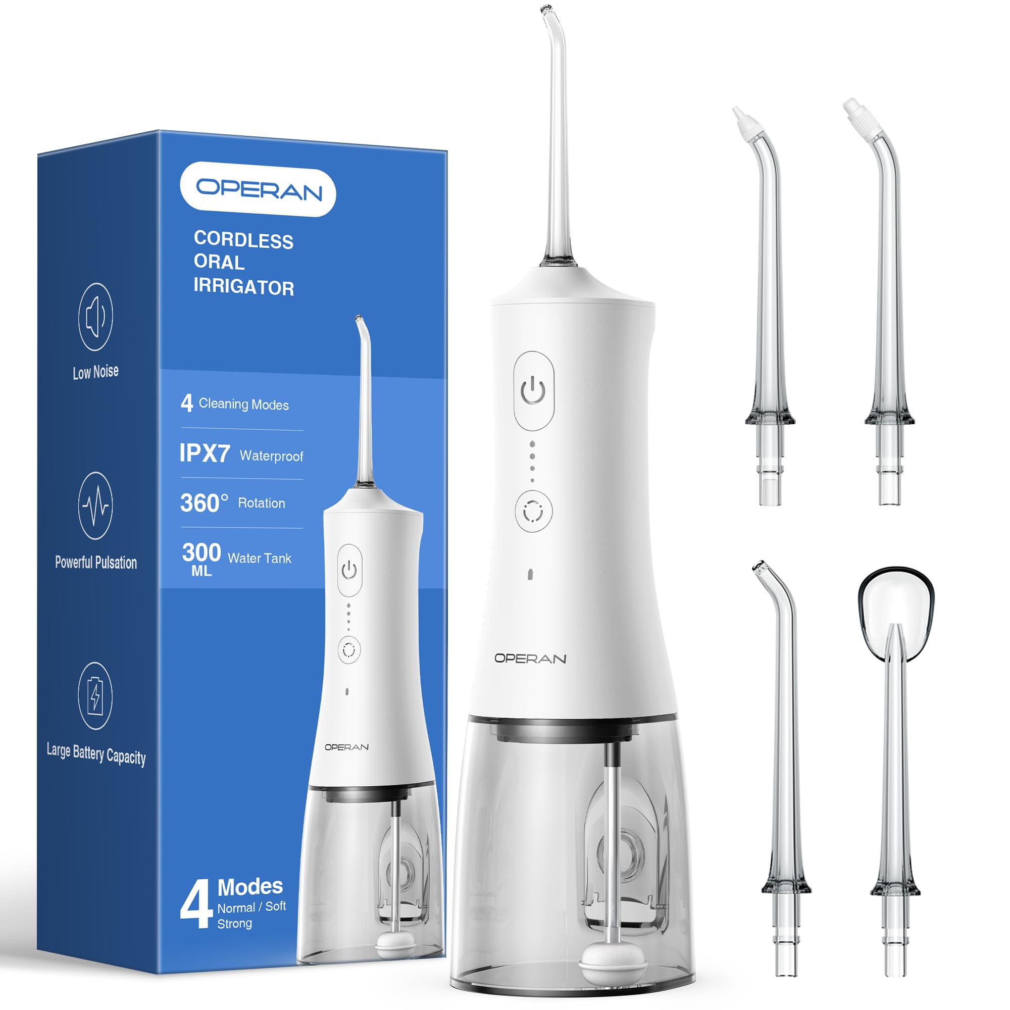 Amazon.com: Operan Water Flosser for Teeth Cleaning Upgraded 300ml